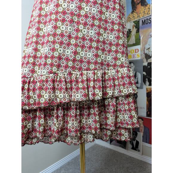 Western Pattern Ruffle Skirt - Picture 3 of 6